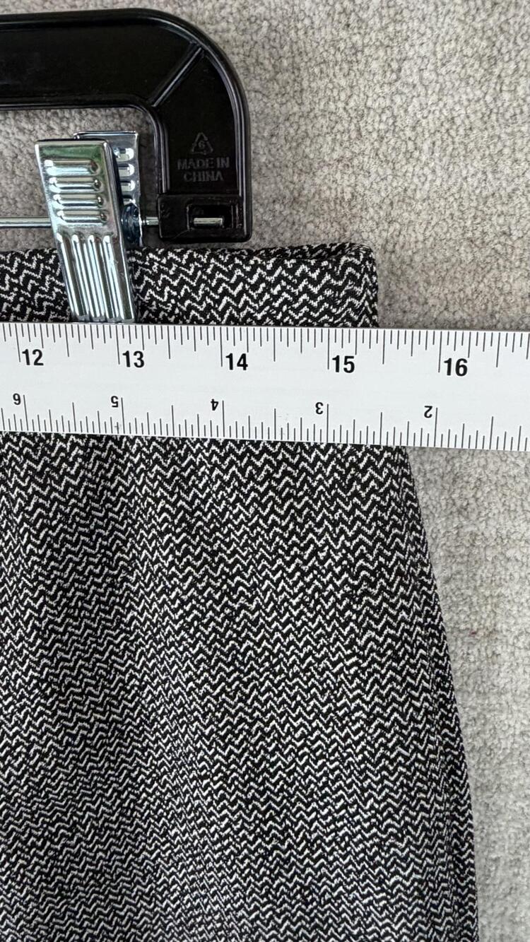 Calvin Klein Pants Womens 10 Gray Herringbone Jegging Elastic Waist Pull On - Picture 5 of 10
